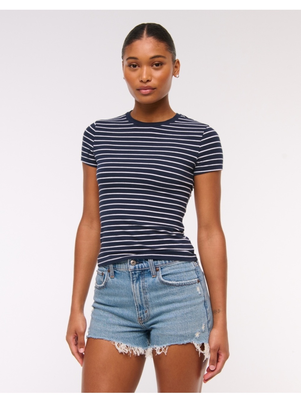 Abercrombie & Fitch Curve Love High Rise Mom Short